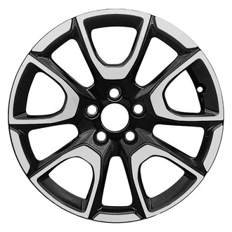 Replace® - 5 Split-Spoke Machined Black Satin 17x6.5 Alloy Factory Wheel - Remanufactured