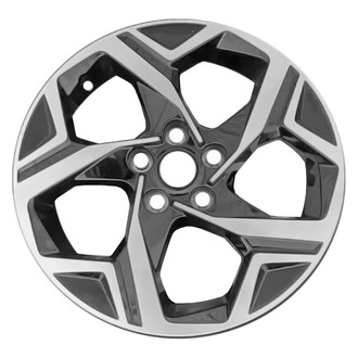 Replace® - 5-Spoke Machined Gloss Black 17x7 Alloy Factory Wheel - Remanufactured