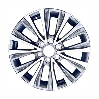 Replace® - 12 I-Spoke Machined Medium Charcoal Metallic 20x8 Alloy Factory Wheel - Remanufactured