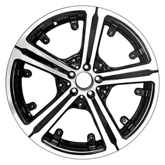 Replace® - 5-Spoke Machined Gloss Black 21x9.5 Alloy Factory Wheel - Remanufactured