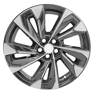 Replace® - Double 5-Spoke Machined Black 19x7.5 Alloy Factory Wheel - Remanufactured