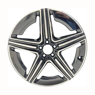 Replace® - 5-Spoke Machined Gloss Black 21x10 Alloy Factory Wheel - Remanufactured