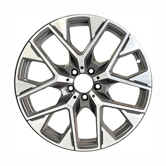Replace® - 5 Y-Spoke Machined Gloss Black 19x8 Alloy Factory Wheel - Remanufactured