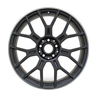 Replace® - 7 Y-Spoke Machined Flange Black Matte 21x10 Alloy Factory Wheel - Remanufactured