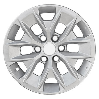 Replace® - 6 Split-Spoke All Painted Light Silver Metallic 16x7 Alloy Factory Wheel - Remanufactured