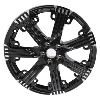 Replace® - 7 I-Spoke Machined Flange Gloss Black 21x8 Alloy Factory Wheel - Remanufactured