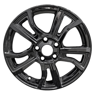 Replace® - Double 5-Spoke All Painted Gloss Black 17x6.5 Alloy Factory Wheel - Remanufactured