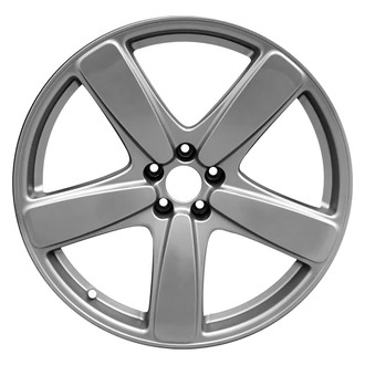 Replace® - 5-Spoke Painted Silver With Machined Lip 21x10 Alloy Factory Wheel - Remanufactured