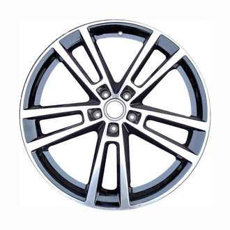 Replace® - Double 5-Spoke Machined Gloss Black 22x11.5 Alloy Factory Wheel - Remanufactured