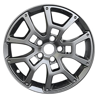 Replace® - 5 Split-Spoke All Painted Dark Metallic Charcoal Matte 17x7 Alloy Factory Wheel - Remanufactured