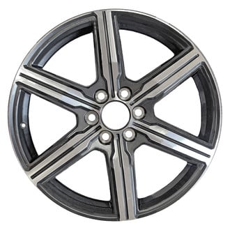 Replace® - 6 I-Spoke Machined Dark Charcoal Metallic 22x8 Alloy Factory Wheel - Remanufactured