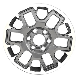 Replace® - 12 I-Spoke Machined Flange Black Matte 18x7.5 Alloy Factory Wheel - Remanufactured