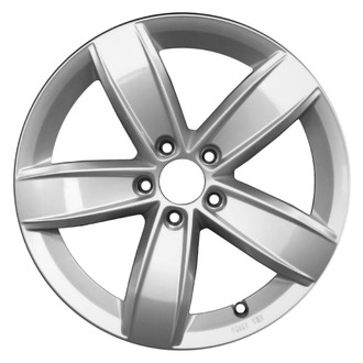 Replace® - 5-Spoke All Painted Light Silver Metallic 17x6.5 Alloy Factory Wheel - Remanufactured