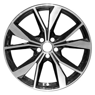 Replace® - 5 Split-Spoke Machined Gloss Black 20x8.5 Alloy Factory Wheel - Remanufactured