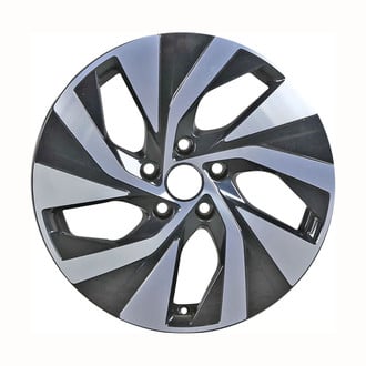 Replace® - 5-Spoke Machined Gloss Black 17x7 Alloy Factory Wheel - Remanufactured