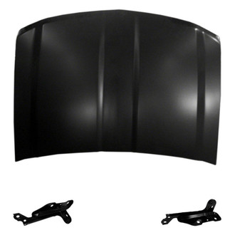 Replace® - 3-Piece (Hood Panel, Driver and Passenger Side Hood Hinge) (CAPA Certified)