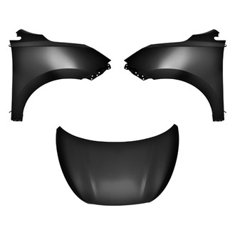Replace® - 3-Piece (Hood Panel, Front Driver and Passenger Side Fender) (Platinum Plus)