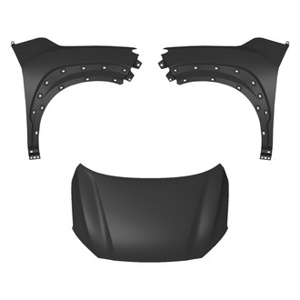 Replace® - 3-Piece (Hood Panel, Front Driver and Passenger Side Fender) (CAPA Certified)