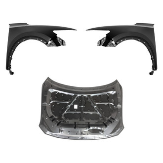 Replace® - 3-Piece (Hood Panel, Front Driver and Passenger Side Fender) (Platinum Plus)