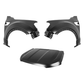 Replace® - 3-Piece (Hood Panel, Front Driver and Passenger Side Fender) (CAPA Certified)