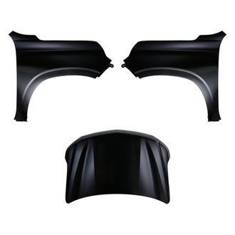 Replace® - 3-Piece (Hood Panel, Front Driver and Passenger Side Fender) (CAPA Certified)
