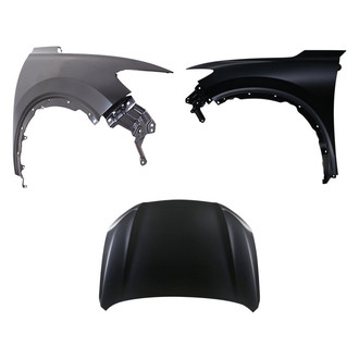 Replace® - 3-Piece (Hood Panel, Front Driver and Passenger Side Fender) (CAPA Certified)