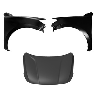 Replace® - 3-Piece (Hood Panel, Front Driver and Passenger Side Fender) (CAPA Certified)