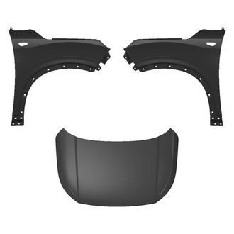 Replace® - 3-Piece (Hood Panel, Front Driver and Passenger Side Fender) (CAPA Certified)