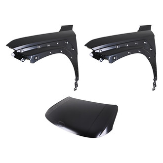 Replace® - 3-Piece (Hood Panel, Front Driver and Passenger Side Fender) (CAPA Certified)