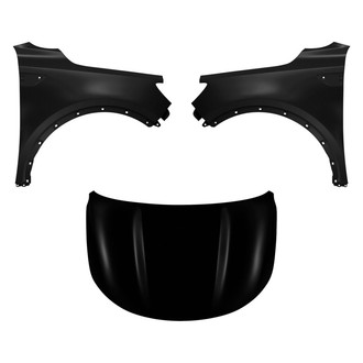 Replace® BNDL-206756 - 3-Piece (Hood Panel, Front Driver and Passenger Side Fender) (CAPA Certified)