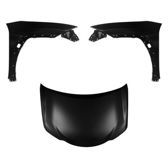Replace® - 3-Piece (Hood Panel, Front Driver and Passenger Side Fender) (CAPA Certified)