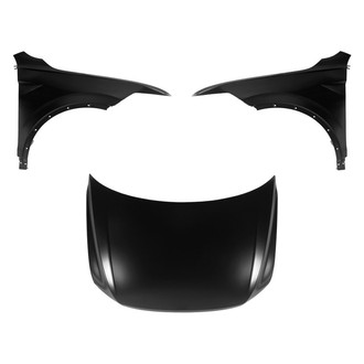 Replace® - 3-Piece (Hood Panel, Front Driver and Passenger Side Fender) (CAPA Certified)