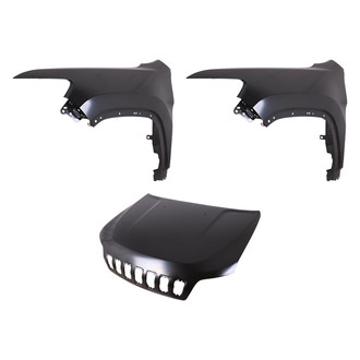 Replace® - 3-Piece (Hood Panel, Front Driver and Passenger Side Fender) (Platinum Plus)