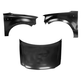 Replace® - 3-Piece (Hood Panel, Front Driver and Passenger Side Fender) (Platinum Plus)