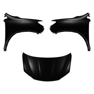 Replace® - 3-Piece (Hood Panel, Front Driver and Passenger Side Fender) (Platinum Plus)