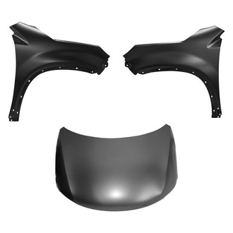 Replace® - 3-Piece (Hood Panel, Front Driver and Passenger Side Fender) (Platinum Plus)
