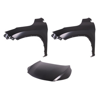 Replace® - 3-Piece (Hood Panel, Front Driver and Passenger Side Fender) (Platinum Plus)
