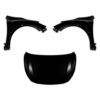 Replace® - 3-Piece (Hood Panel, Front Driver and Passenger Side Fender) (Platinum Plus)