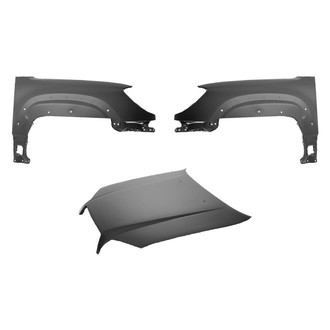 Replace® - 3-Piece (Hood Panel, Front Driver and Passenger Side Fender) (Platinum Plus)