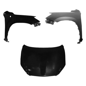 Replace® - 3-Piece (Hood Panel, Front Driver and Passenger Side Fender) (Platinum Plus)