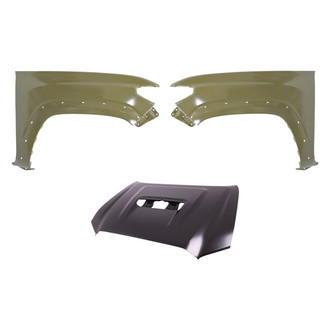 Replace® - 3-Piece (Hood Panel, Front Driver and Passenger Side Fender) (Platinum Plus)