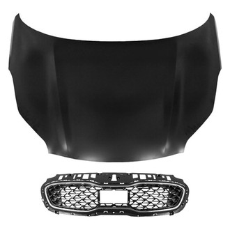 Replace® - 2-Piece (Hood Panel, Grille) (CAPA Certified)