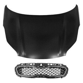 Replace® - 2-Piece (Hood Panel, Grille) (CAPA Certified)