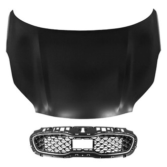 Replace® - 2-Piece (Hood Panel, Grille) (CAPA Certified)