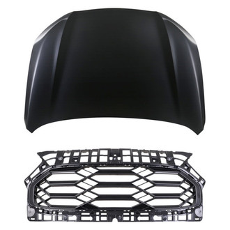 Replace® - 2-Piece (Hood Panel, Grille) (CAPA Certified)