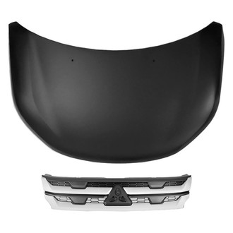 Replace® - 2-Piece (Hood Panel, Grille) (CAPA Certified)