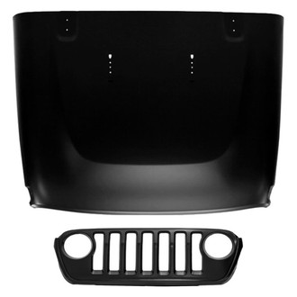 Replace® - 2-Piece (Hood Panel, Grille) (CAPA Certified)