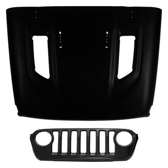 Replace® - 2-Piece (Hood Panel, Grille) (CAPA Certified)