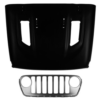 Replace® - 2-Piece (Hood Panel, Grille) (CAPA Certified)