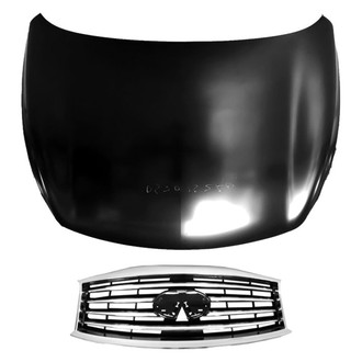 Replace® - 2-Piece (Hood Panel, Grille) (Brand New OE)